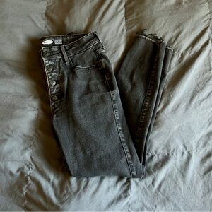 Black Old Navy Rockstar Super Skinny Jeans